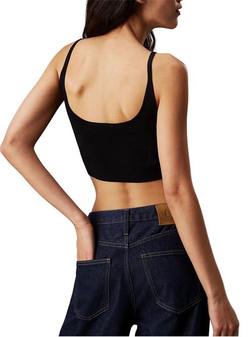 Bralette nera in viscosa Calvin Klein Jeans | J20J224805BEH